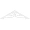 Ekena Millwork Pitch Finley Architectural Grade PVC Gable Pediment, 72"W x 21"H x 1"P (7/12) GPP072X021X100FIN - alternate 2